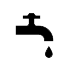 Icon of a water tap with a drop of water coming out of it