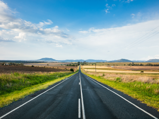 Image of a road in the countryside