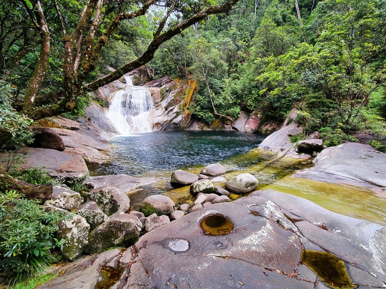 Creek and waterfall